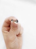 Kolczyki wkrętki srebrne (2 rozmiary) "Minimalistic"