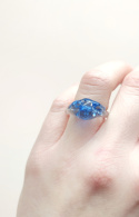 Niebieski pierścionek "Lumea"