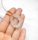 Duży owalny wisior "Crystal"