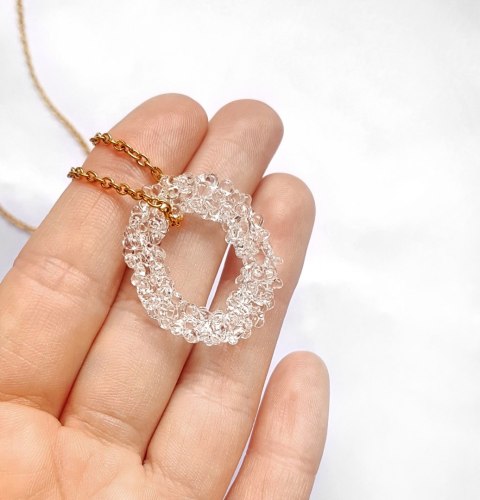 Duży owalny wisior "Crystal" Duży owalny wisior "Crystal"