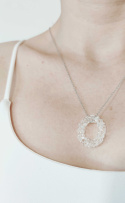 Duży owalny wisior "Crystal"