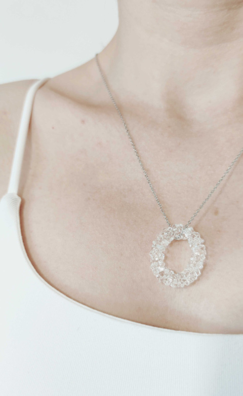 Duży owalny wisior "Crystal" Duży owalny wisior "Crystal"