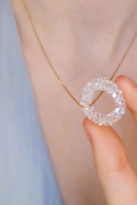Duży owalny wisior "Crystal"