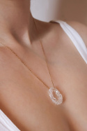 Duży owalny wisior "Crystal"