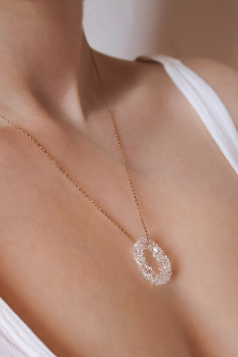 Duży owalny wisior "Crystal" Duży owalny wisior "Crystal"