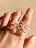 Pierścionek meduza "Coral"